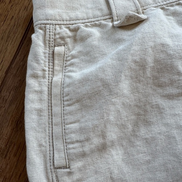 Lafayette 148 Cream Linen Skirt Midi with Front Slit / 8 - Picture 2 of 11